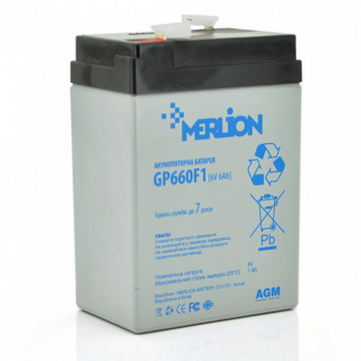 Аккумуляторная батарея Merlion AGM GP660F1 6V 6Ah