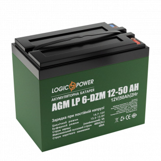 Тяговая аккумуляторная батарея AGM LogicPower LP 6-DZM-50 12V 50Ah