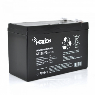 Аккумуляторная батарея Merlion AGM GP1272F2B 12V 7.2Ah