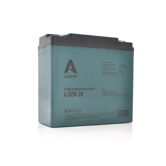Тяговая аккумуляторная батарея AGM AZBIST 6-DZM-20 12V 20Ah M4