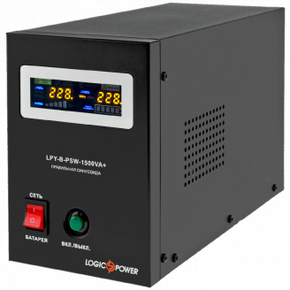 ИБП LogicPower LPY-B-PSW-1500VA+ (1050Вт) 10A/15A с правильной синусоидой 24В