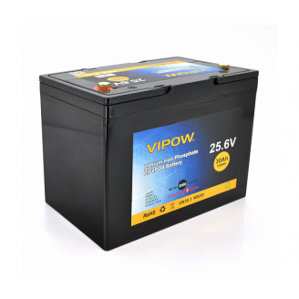 Аккумуляторная батарея Vipow LiFePO4 25.6V 30Ah со встроенной ВМS платой 25A