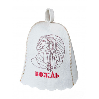 Банная шапка Luxyart Вождь One Size белый LA-049