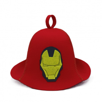 Банная шапка Luxyart Iron Man Красный (XL-461)