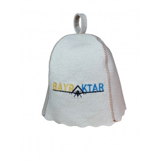 Банная шапка Luxyart One Size Bayraktar натуральный войлок Белый (LA-181)