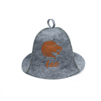 Шапка банная Luxyart Зодиак Лев One Size Серый (XL-104)