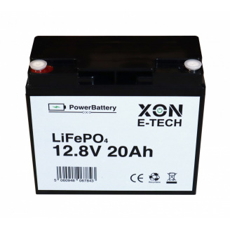 Аккумулятор LiFePO4 XON PowerBattery 12.8V 20Ah Черный (XBLFPW12020B 3114)