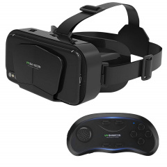 Очки-шлем виртуальной реальности с джостиком Shinecon VR SC-G10 Shinecon SC-B01 Black Житомир