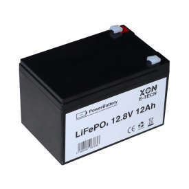 Аккумулятор LiFePO4 XON PowerBattery 12.8V 12Ah Черный (XBLFPW12012B 3107)