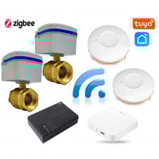 Smart захист від протікання води 1DAL Бездротова автономна ZigBee система проти потопу ProfiKit 1/2", APP "Tuya"