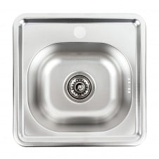 Кухонна мийка з нержавіючої сталі Platinum Декор 3838 (0,6/160 мм)