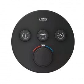 Змішувач для душу Grohe Grohtherm SmartControl, зовнішня частина, чорний матовий (29508KF0)