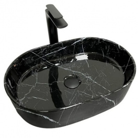 Раковина VBI Verona 50 Marmo Glossy чорний VBI-011314