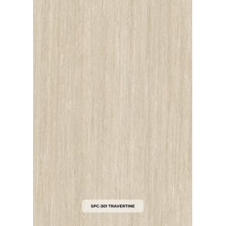 Водостійка матова SPC панель для стін та підлоги PanaSPC Travertine SPC-301 травертин 1200×2800 мм