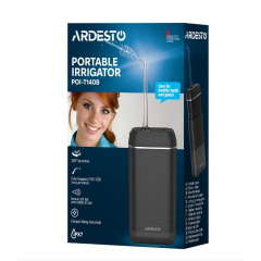Ирригатор портативный Ardesto 140 мл Черный (2642351762) Винница