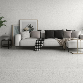 Плитка Ceramica Deseo ALVA тераццо светло-серый AAG980 8×1200×600 мм