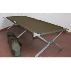Раскладушка туристическая Нато 1900х700 мм с сумкой походная прочная на металлокаркасе Каменское