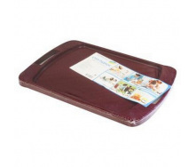 Столик поднос пластиковый раскладной Гемопласт Бордовый