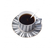 Набор керамическая чашка с ложкой и блюдцем No Brand A24 270 мл 13160-83925