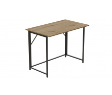 Стол раскладной Морис 900 Ferrum-decor 75x90x50 см Черно-бежевый (MORI906)