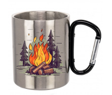 Чашка No Brand 330 мл Серебряный (chaska-camp-8)