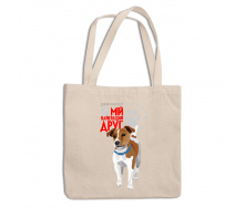 Эко-сумка шоппер с принтом для собачника 