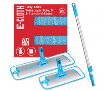 Набор швабра для мытья полов e-Cloth Easy-Click Telescopic Pole + Mini 743534