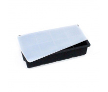 Форма для льда силиконовая Ice с крышкой Кубики 8 ячеек 21x11.5x5 см Черный (С051353)
