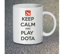 Чашка Fan Girl Keep Calm and Play Dota (14375) 330 мл Белый