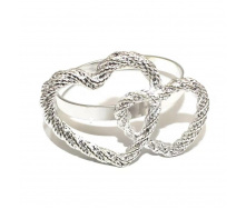 Кольца для салфеток No Brand Сердца 2 шт Silver (SH2)