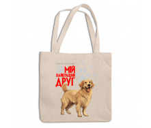 Эко-сумка шоппер с принтом для собачника 