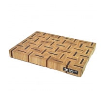 Торцевая разделочная доска Gorillas BBQ DS23 30х40х4 см Коричневый (5223)
