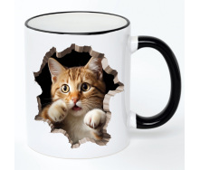 Чашка No Brand Cat 330 мл Разноцветный (chaska-cat-11)