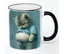 Чашка No Brand Cat 330 мл Разноцветный (chaska-cat-19)