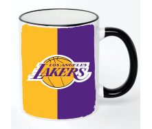 Чашка No Brand Los Angeles Lakers 330 мл Разноцветный (chaskazz-23)