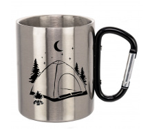 Чашка No Brand 330 мл Серебряный (chaska-camp-7)