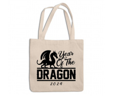 Эко-сумка шоппер с новогодним принтом 