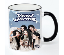 Чашка No Brand new jeans k pop 330 мл Разноцветный (chaskpop-26)