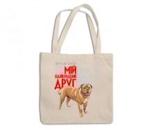 Эко-сумка шоппер с принтом для собачника 