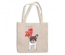 Эко-сумка шоппер с принтом для собачника 