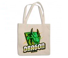 Эко-сумка шоппер с новогодним принтом 