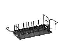 Сушилка для посуды с ковриком DRT К3 50.4х16.6 см Черный (H051320)