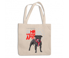 Эко-сумка шоппер с принтом для собачника 