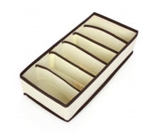 Органайзер тканевый в шкаф для хранения 6 ячеек ANbeauty Beige (AN0103408)