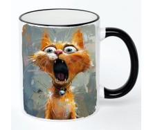 Чашка No Brand Cat 330 мл Разноцветный (chaska-cat-17)