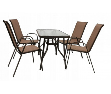 Комплект садовой мебели Kontrast Majorka DUO-4 Brown 5 шт