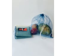 Мешки из сетки для продуктов желто-голубые VS Thermal Eco Bag 3 шт