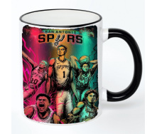 Чашка No Brand san antonio spurs 330 мл Разноцветный (chaskazz-15)