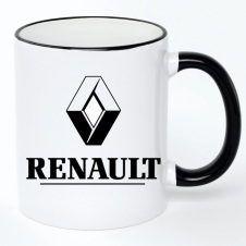Чашка No Brand Renault 330 мл Белый (chaska-ab-10-28)