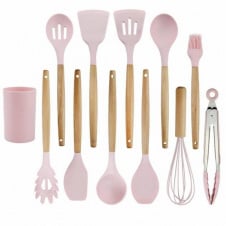 Фото - Набор кухонных принадлежностей Kitchen Set 12 предметов Розовый AN 1701814/4 Набор кухонных принадлежностей Kitchen Set 12 предметов Розовый AN 1701814/4